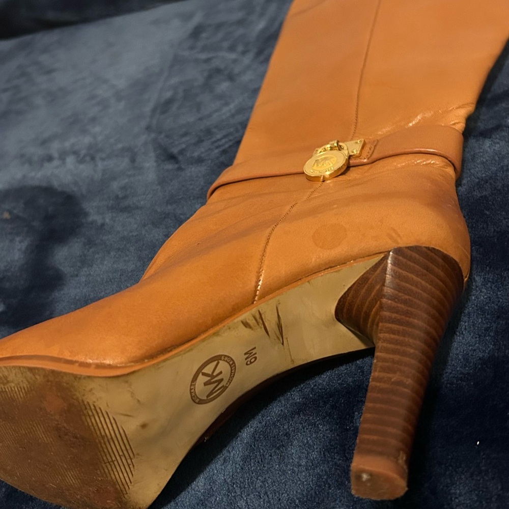 Michael Kors Tan Heeled Boots